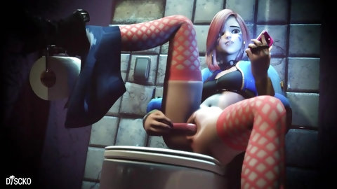 d.va_in the bathroom