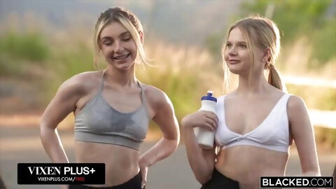 BLACKED Tiny BFFs Coco Lovelock And Demi Hawks Share A Two BBC Creampie