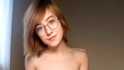 Cute petite nerd