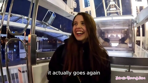 Cute Tiny Cutie Rides Large Wang! - Budapest Sex Vlog - Jamie Youthful