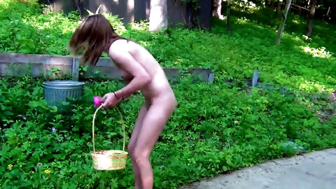 Tiny Teen Braces Naked Easter Egg Hunt